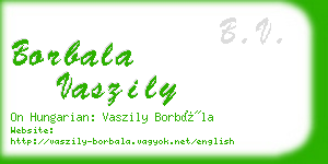 borbala vaszily business card